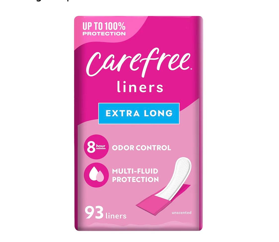 Carefree Pantiliners Extra Long – Daily Freshness & Comfort (Secure Fit, All-Day Protection)